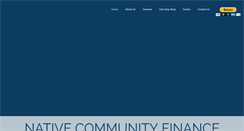 Desktop Screenshot of nativecommunityfinance.org