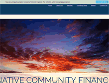 Tablet Screenshot of nativecommunityfinance.org